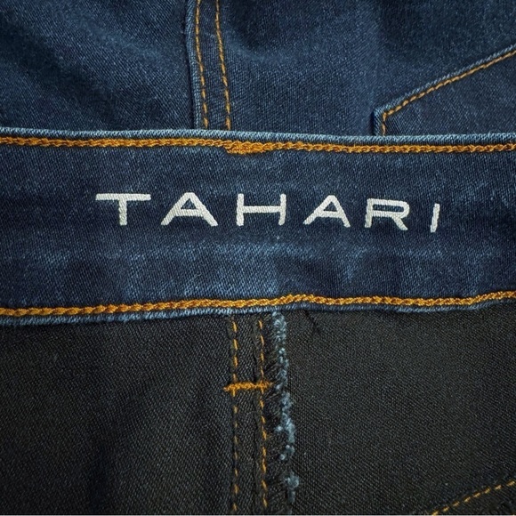 Tahari | Skinny Stretch Jeans Dark Wash Spandex Size 6 - Picture 4 of 6